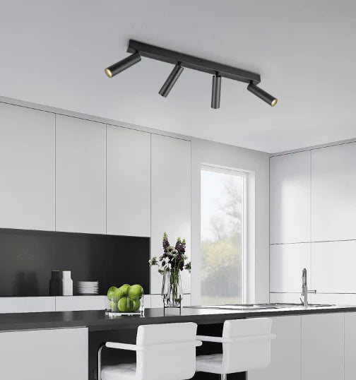 Plafonnier Moderne Noir