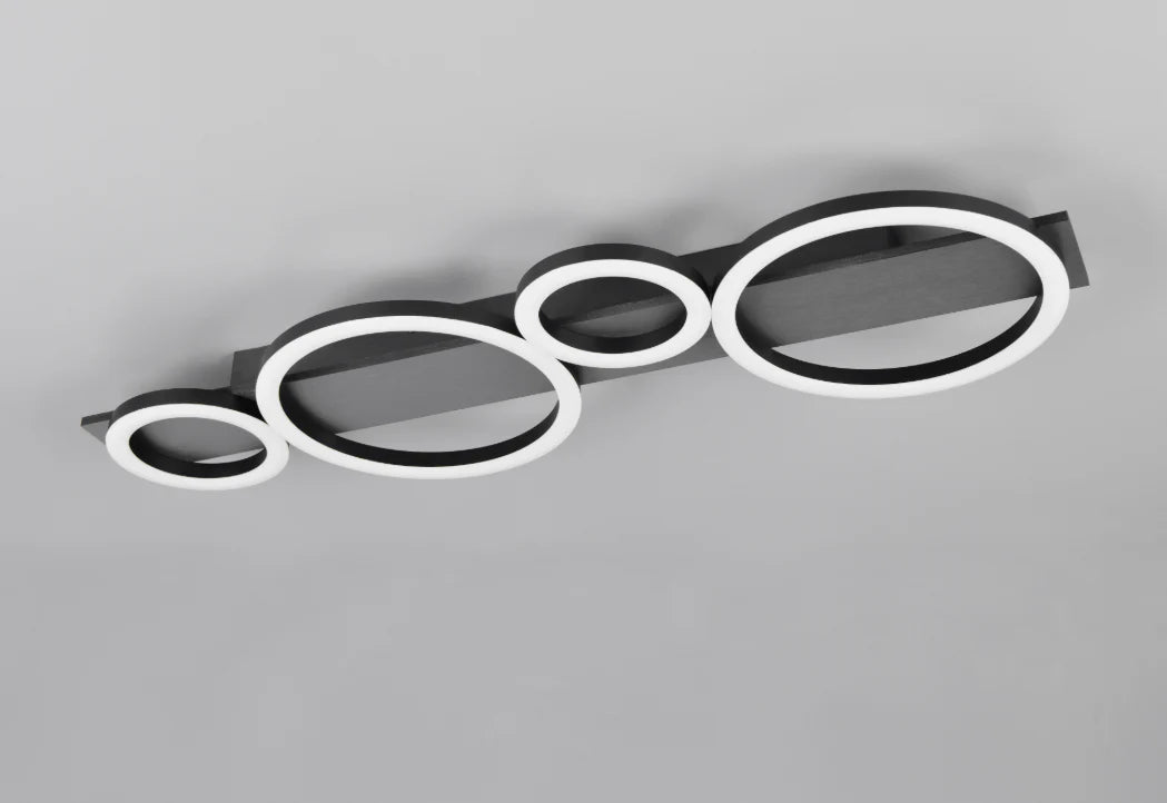 Plafonnier Moderne Noir