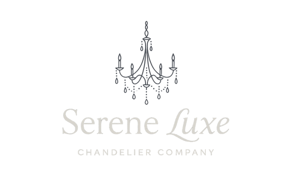 logo bleu nuit pour un site de lustre de luxe " Serene Luxe "